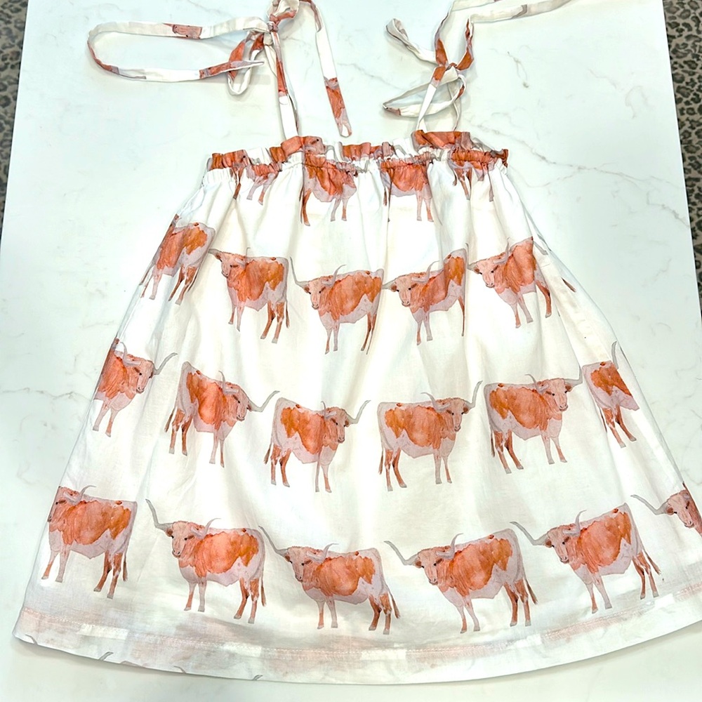 Brooke Wright Steer Print Tank Top- XS/SM